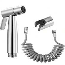 3pcs Toilet Bidet Spray Kit High-Pressure Boosting Spray Head 304 Stainless Steel For Bathroom Use Bathroom Accessories Bathroom Tools - Silver - View 6