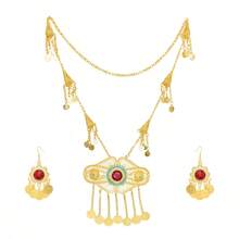 1套誇張風格合金流蘇項鏈和耳環,適合女性日常佩戴 - 項鍊套裝 - 查看 6