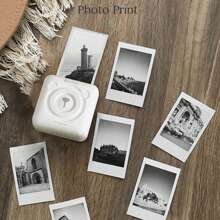 6捲57 X 25毫米迷你熱敏打印機貼紙自粘熱敏紙可打印貼紙,適用於大多數便攜式即時相機照片,日記筆記便攜式迷你口袋打印機的貼紙紙張 - 57x25mm Thermal Paper - 查看 4