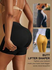 1pc Butt Lifter Shapewear Bottom - Black - View 9