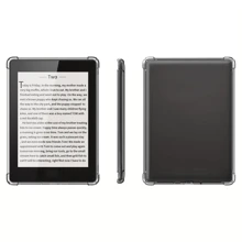 1 pièce Coque de protection transparente Apple, anti-chute, couverture complète, coque en silicone souple, convient pour Kindle