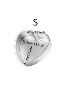 1入組鋁製心形蛋糕盤 DIY 不粘烤盤帶可拆卸底部蛋糕甜點烘焙模具適合生日週年紀念派對 - 銀色 - 查看 9
