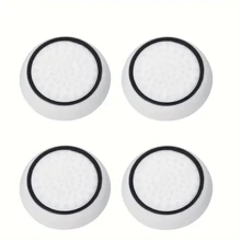 4pcs Replacement Silicone Analog Controller Joystick Thumb Stick Grips Caps Cover Compatible With PS4 PS3 PS2 One/360 Game Controller - Black - View 10