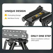 Bípode de 15-23 cm con posiciones de altura ajustables, apto para M-LOK - Negro - Ver 7