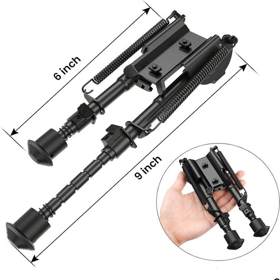 Bípode de 15-23 cm con posiciones de altura ajustables, apto para M-LOK - Negro - Ver 1