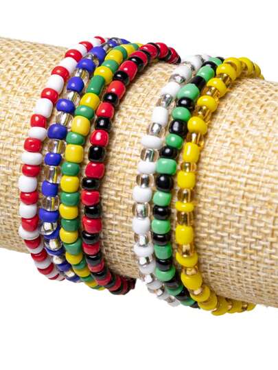 Pulseras Ilde 7 Potencias Santería Orula Eleggua Yemaya Obatala Shango Oshun Oggun Ajustable 1 Hilo