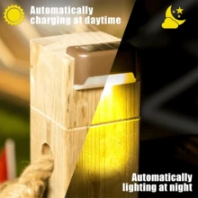 JOESTAR Solar Deck Lights,8 Pack Solar Step Lights Outdoor Solar Fence Lights Waterproof For Outdoor Stairs, Step, Fence, Yard, Patio And Pathway(Brown) [Energy Class A] - Brown - View 5