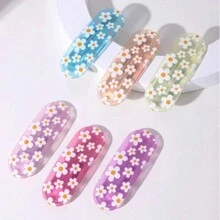 10pcs Random Color Dopamine Bb Clips, Candy Color Starfish Shape Hairpin, Hair Accessories For Girls Casual - Multicolor - View 4