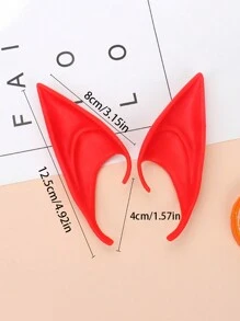 1pair Realistic Elf Ear For Halloween & Cosplay Party - Multicolor - View 11