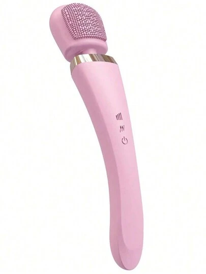 Rechargeable Silicone Electric Bath Massage Brush With Multiple Functions And Vibration, Waterproof Back Rubbing Tool