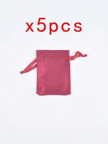 5 cái Đúng mốt Vải Sa tanh & Lụa Dây rút Đối với Nhẫn , Hoa tai , Vòng tay , Ngày lễ tình nhân Đối với phụ nữ - Túi dây rút satin - Xem 26