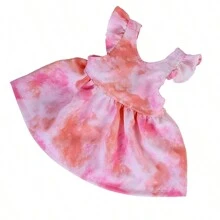 1件適用於18英寸美國娃娃的娃衣，適用於43cm重生娃娃 - 彩色 - 查看 10