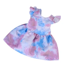 1件適用於18英寸美國娃娃的娃衣，適用於43cm重生娃娃 - 彩色 - 查看 7