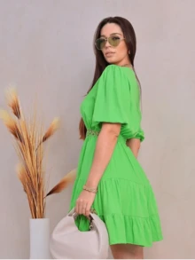 Women Dresses - Màu xanh Bạc hà - Xem 2