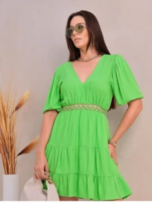 Women Dresses - Màu xanh Bạc hà - Xem 3