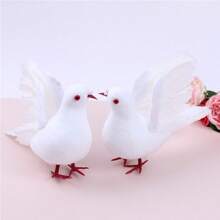 1pc Peace Dove Ornament, Home Decoration, Props For Outdoor Photography, Crafts - White - View 3