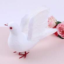 1pc Peace Dove Ornament, Home Decoration, Props For Outdoor Photography, Crafts - White - View 4