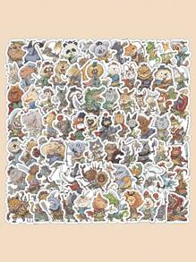 72pcs Cute Dog Series Decorative Stickers For Phone Cases, Notebooks, Laptops, Helmets, Skateboards Waterproof Creative Decals Back To School