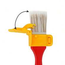 1pc Paint Brush Handheld Paint Edger Tool - Perfect For Indoor And Outdoor Wall And Ceiling Painting - Red - View 4