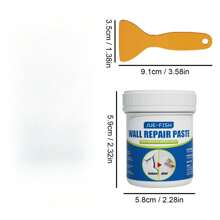 Wall Repair Patch Paste, 100g Per Piece Including A Scraper. Two Styles Are Randomly Dispatched To Fix Cracks, Moisture, And Mildew On Wall Surface