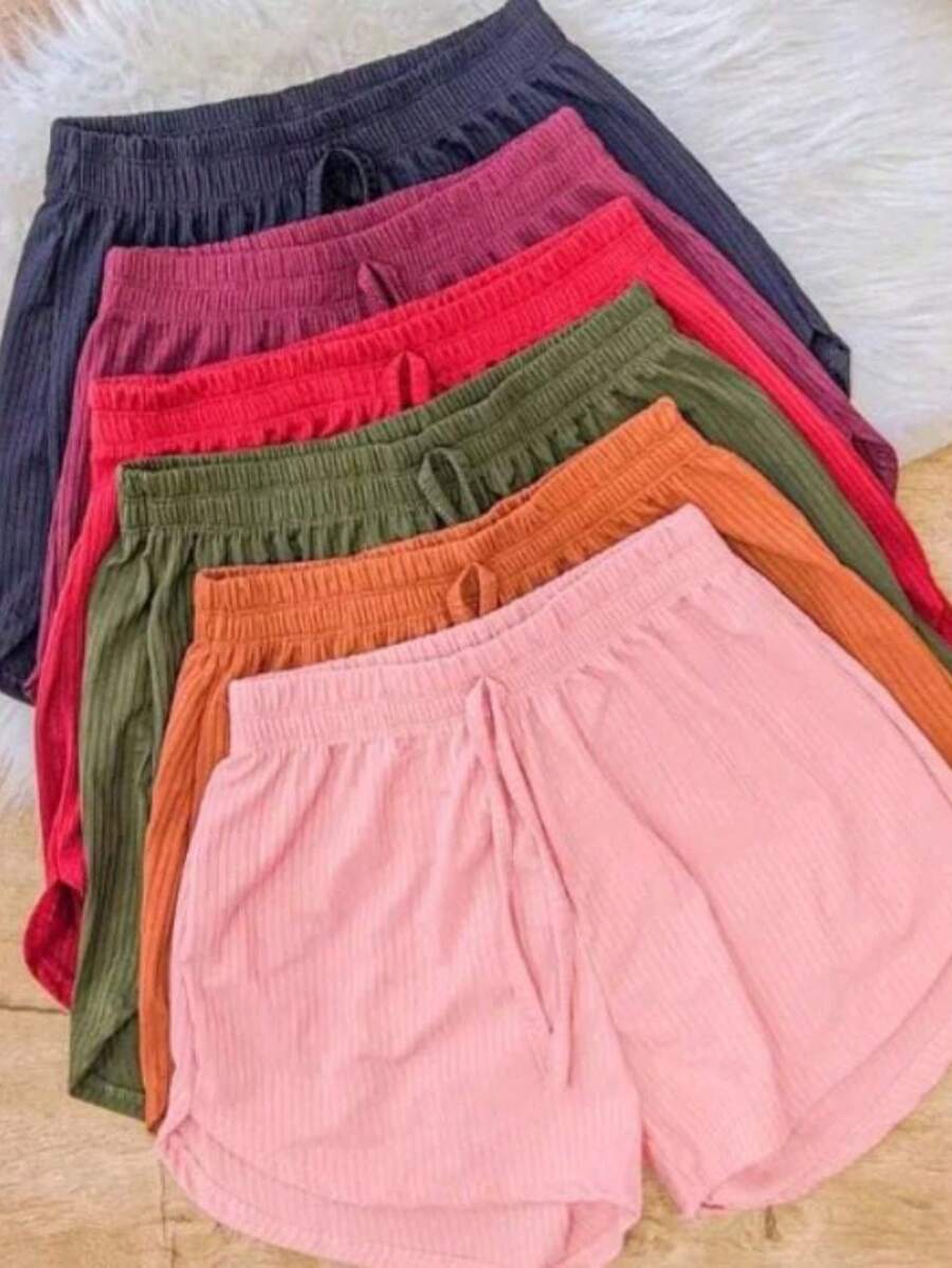 Plus Size Shorts - 彩色 - 查看 1