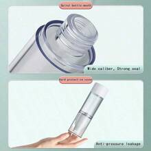 1pc Vacuum Press Bottle, 15ML/30ML/50ML/100ML, For Dispensing Lotion, Spray For Cosmetics, Skincare, Shower Gel, Shampoo And Perfume Travel Portable Empty Bottle