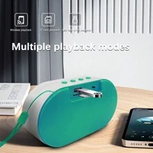 Small Wireless Speaker, Hi-Fi Sound Quality, Heavy Bass, Suitable For Car, Outdoor And Home Use - Green - View 5