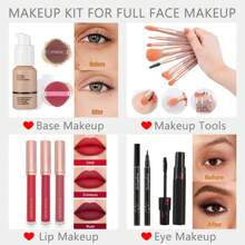 UCANBE Set de maquillaje Halloween De larga duración Impermeable A prueba de manchas Mate Crema / Satén Alto brillo Metálico - Multicolor - Ver 5