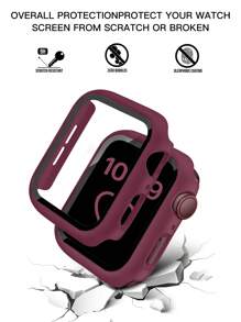 St.siabe Set 3 in 1 con cinturino, custodia e pellicola per uomo e donna. Cinturino in silicone monocromatico classico e alla moda, compatibile con Apple Watch 38mm 40mm 41mm 45mm 44mm 42mm 49mm, morbido, confortevole e traspirante, accessorio per cinturino Apple Watch Ultra Serie S10/9/SE/8/7/6/5/4/3/2/1