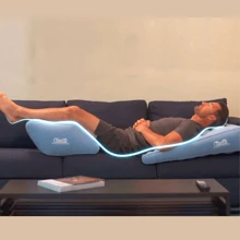 Almohada Lumbares Para Dolores De Espalda Con Reposapiés 2 piezas Alta Comodidad VentasenLineaLEODY - Azul - Ver 1