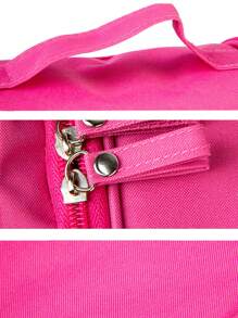 Geantă de toaletă, geantă de machiaj, geantă de călătorie impermeabilă pentru femei, geantă de depozitare de mare capacitate, geantă cosmetică cu imprimeu floral roz, cârlig, geantă de toaletă, geantă de mână, genți de toaletă, esențiale de călătorie de vară, pentru vacanță la plajă, rechizite școlare, esențiale pentru cămin, înapoi la școală, rechizite școlare