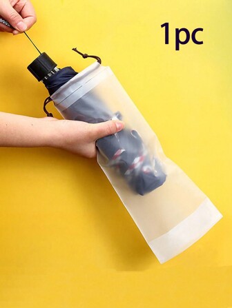 1 st bärbar genomskinlig frostad paraplyväska med vattentät dragskoförslutning, vikbar och återanvändbar paraplyväska (paraply ingår ej) paraply solskydd utomhusskugga söt paraply för husbil flicka kvinnor pojke man resor viktig hopfällbar stor liten mellan vattentät lätt lärare mamma pappa julklappar bärbar genomskinlig minificka