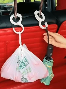 1 件便携式防损坏多功能衣柜挂扣，带 S 形防损坏挂钩，适用于厨房、汽车或浴室的衣架，无需钻孔