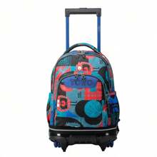 TOTTO School Backpack Detachable Wheels Cyber Monsters Chalk 18x45x32 Cm Exterior: Polyester:90% Polyvinyl Chloride:10% Lining: Polyester:100% - 彩色 - 查看 1
