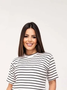 Women Blouses - Đen và trắng - Xem 2