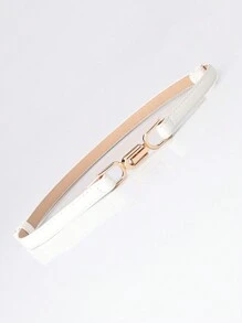 4pcs Women's Adjustable Simple Western Belt, Suitable For Daily Wear, Summer, School Fall, Autumn, Halloween