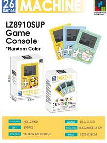 Mini Handheld Game Console (Battery Not Included) With 26 Retro Style Pixelated Games Including Russian Block And Various Classic Style Vintage Controllers - Colors Shipped Randomly - View 19