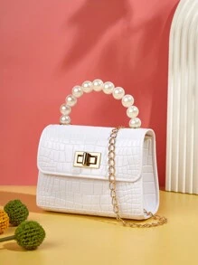 手提包、儿童包、迷你可爱斜挎包、零钱包 - 送礼佳品 - 白色 - 查看 2