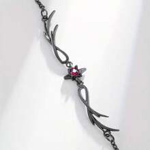 1pc Retro Fashion Gothic Style Men's Bracelet, Men's Accessory Gift Halloween - Black - View 3