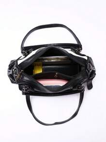 Fashionable Zebra Stripe Large Capacity Women's Handbag Tote Bag, Best Mother Day Gifts Ever - Black and White - View 8