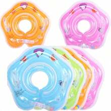 1 PC Swimming Inflatable Neck Ring, Thickened Double Balloon Neck Neck Swimming Ring, Perfect For Swimming Pool Party Decorations And Summer Water Fun - Multicolor - View 1