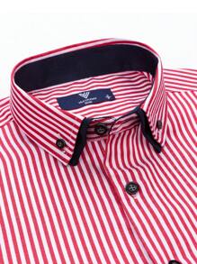Men Shirts - Red - View 1