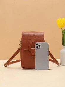 Women's Bag 2022 New Fashion Purse Korean Version Of The Simple Solid Color Long Mini Shoulder Oblique Mobile Phone Bag Women's Oblique Shoulder Bag