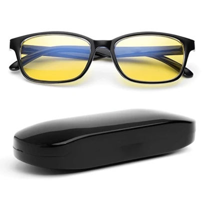 Óculos Anti Luz Azul e Para Dirigir A Noite Night Drive Sem Grau Descanso Gamer Filtro Blue Ray Blocker Proteção Para Telas e Faróis Fortes