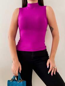 Women Tank Tops & Camis - Rose Red - View 5