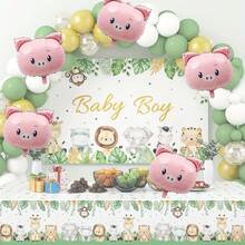 5 gói Của 23 Inch Màu hồng Con lợn Đầu Buổi tiệc Đồ trang trí Sinh nhật Chủ đề Đồ trang trí Phim nhôm Qủa tặng Quả bóng bay - 5 bong bóng đầu lợn - Xem 2