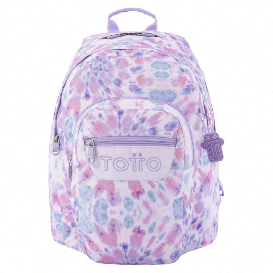 TOTTO Pink School Backpack Tye Dye Pencil 24x44x34 Cm Exterior: Polyester 90% Polyvinyl Chloride 10% Lining: 100% Polyester - 粉色 - 查看 1