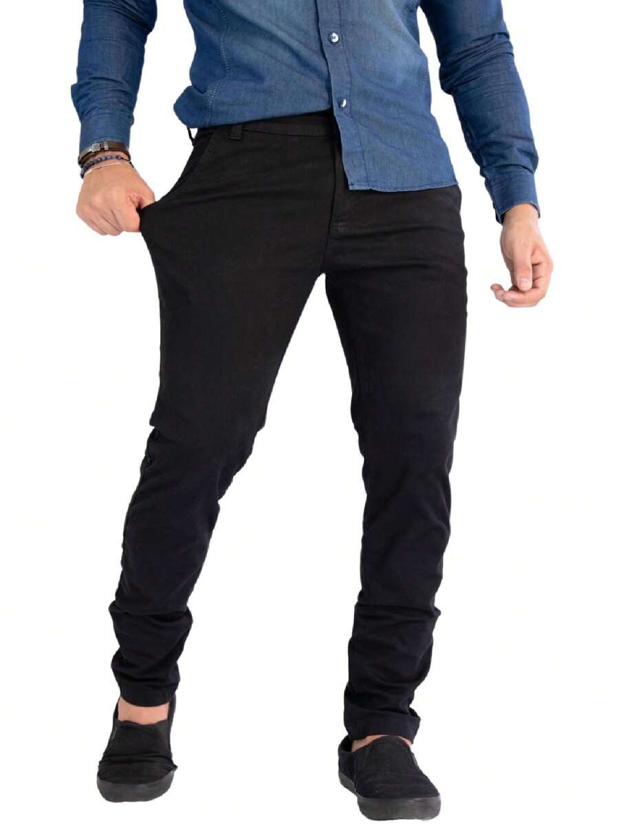 Urban Zone Jeans Men Pants - 黑色的 - 查看 1