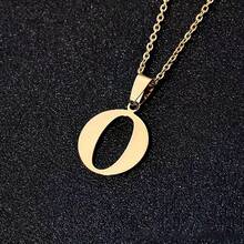 1條經典男士26個鍍金英文字母韓國版簡約項鍊 - 26個字母[金色] - 查看 30