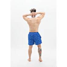 Traje de baño hombre con licra abajo secado rápido. - Azul Marino - Ver 3